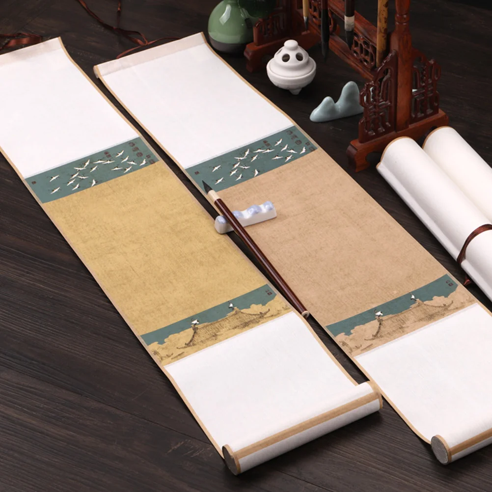 Calligraphy Accessory Blank Framed Picture Painting Scroll Accessories Xuan Paper