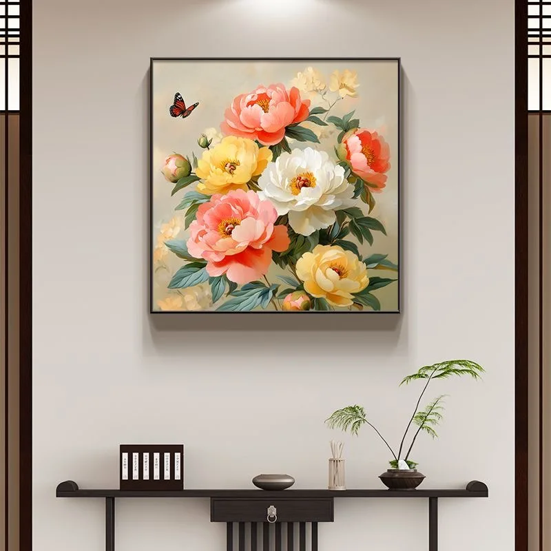 

A-0301 Red Poppy Oil Painting, Modern Art