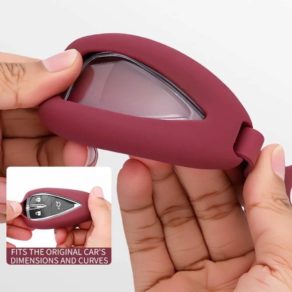 Liquid Silicone Car Key Case Cover For Changan CS55/CS75/Raeton/Alsvin  PLUS UNI-T / UNI-K / UNI-V Deepal S07 S07i L07 S05 G318