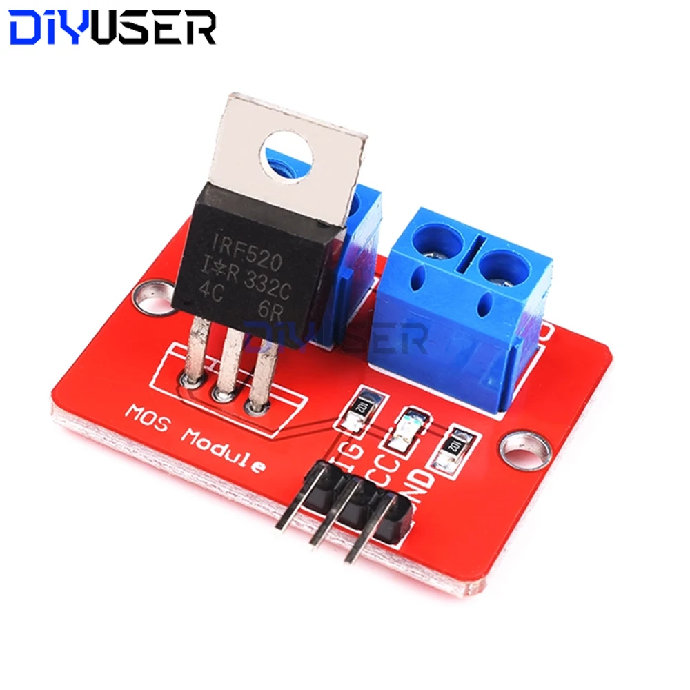 IRF520 MOSFET Driver Module Power MOSFET Control Board with Optocoupler Isolation for STM32 Smart Car Robot