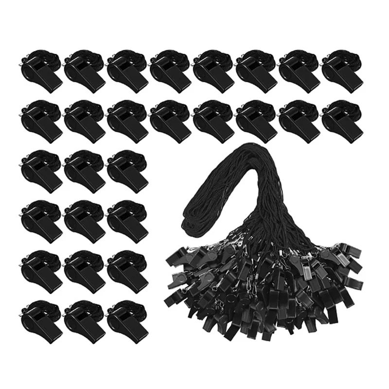 12PCS Sports Whistles With Lanyard, For Coaches, Referees, Officials Loud Crisp Sound Whistle
