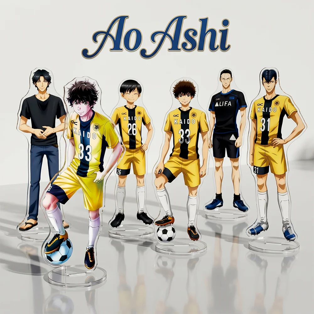 

Anime Ao Ashi Season 2 Ashito Aoi Tatsuya Fukuda 15CM Double-sided HD Printing Acrylic Stand keychain Desk Decor Collect gifts