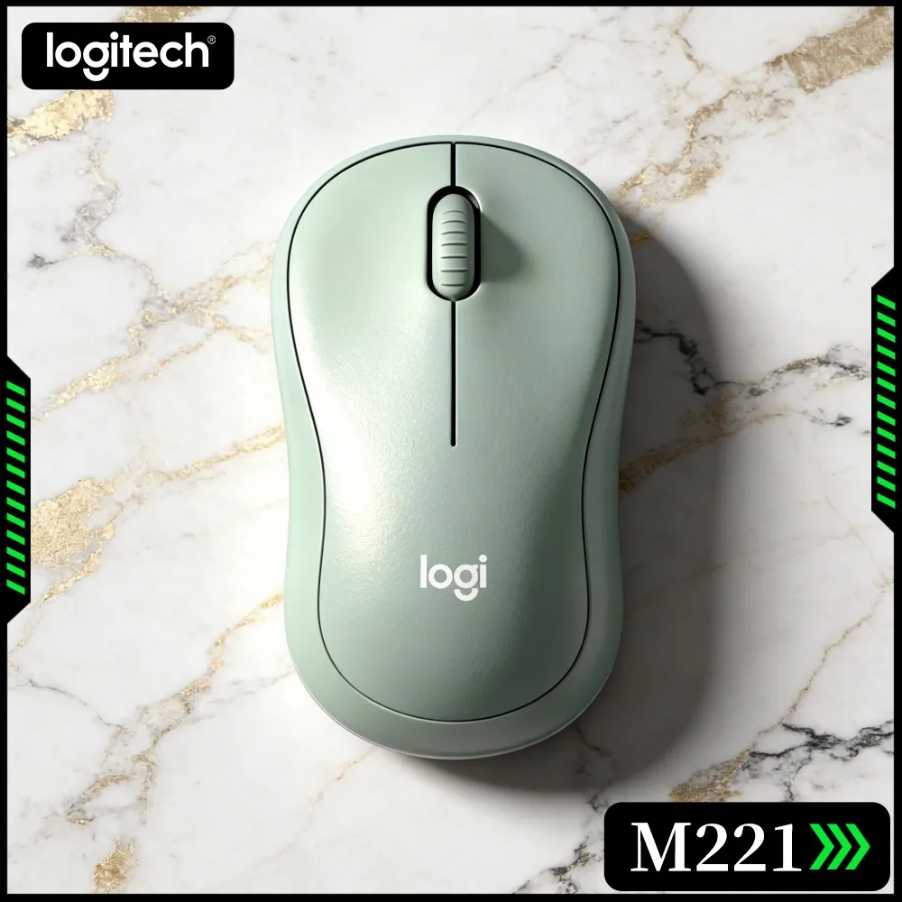 Logitech M221 2.4G Wireless Mice For Office Silent Click Reliable Pairing Ergonomic Home Laptop Desktop Notebook