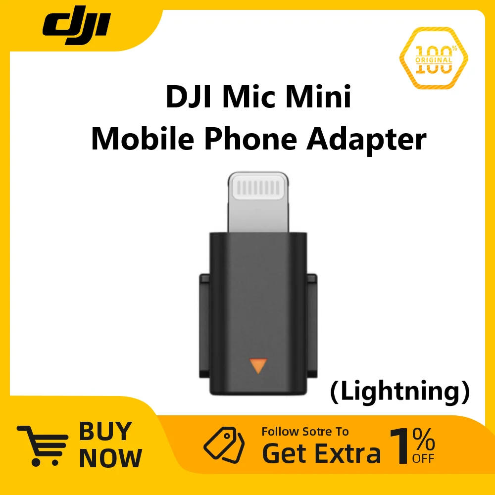 

DJI Mic Mini Mobile Phone Adapter Lightning for DJI Mic Mini DJI Original