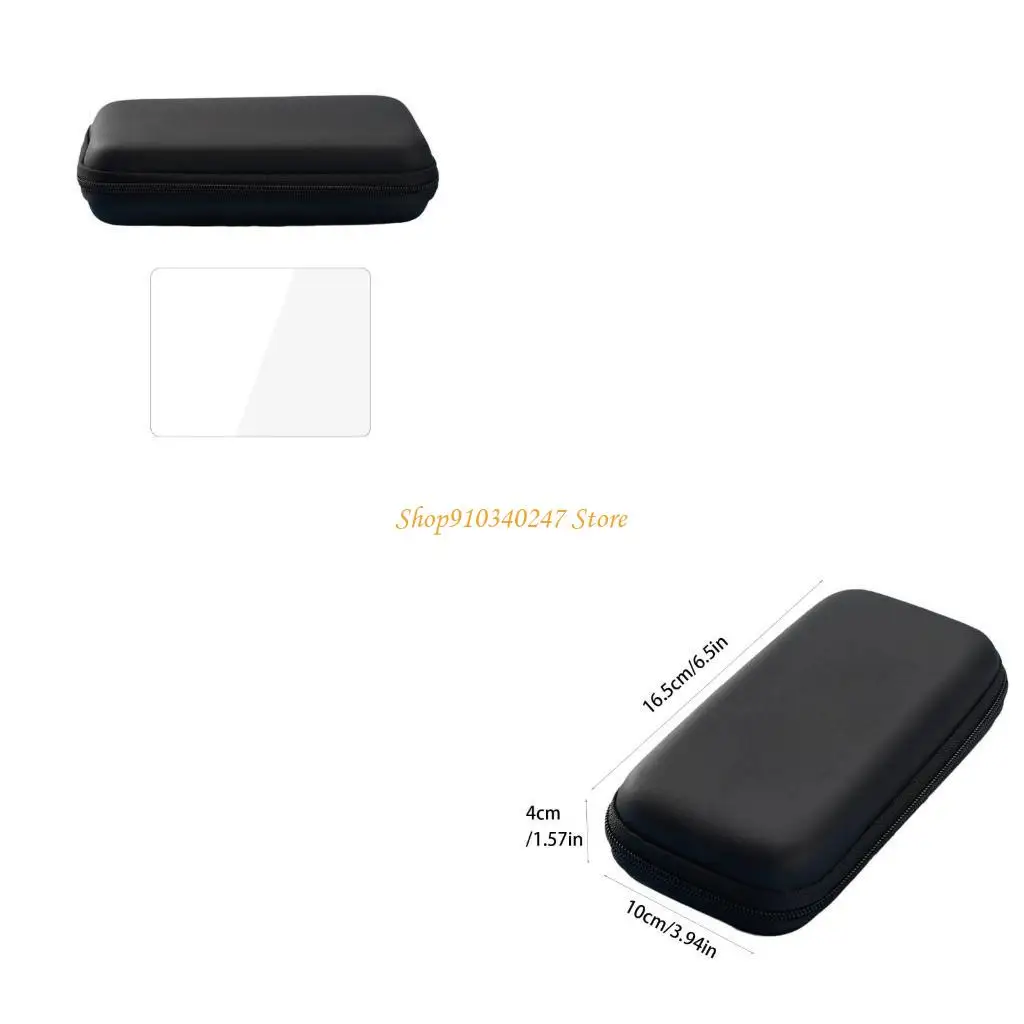 Q22A Waterproof Shockproof Storage Case Bag&Tempered Glass Protector for BOYHOM R36H