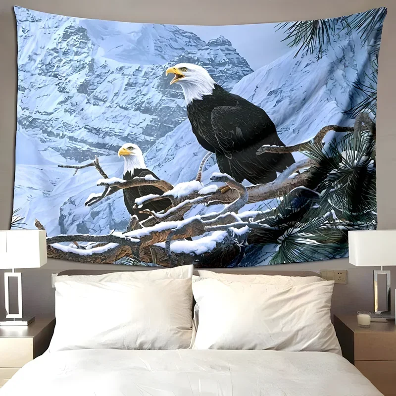 

3D printed eagle pattern blanket, living room bedroom housewares, soft and comfortable blanket for children's room birthday gift