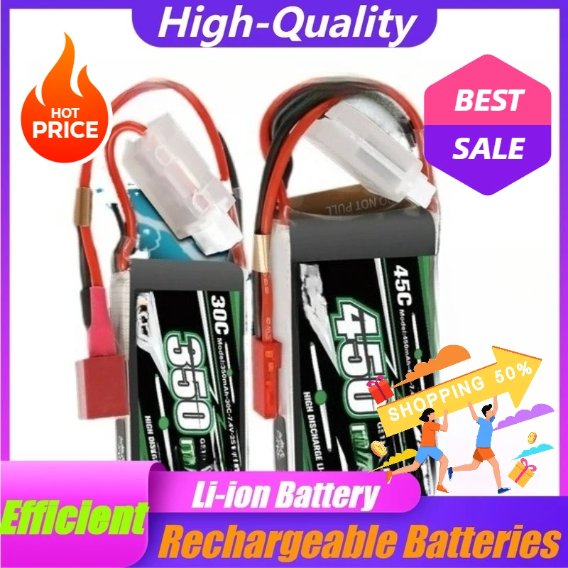 

For ACE 450mAh 45C 7.4V 11.1V 2S 3S T JST plug Lightweight RC Model Lithium Battery