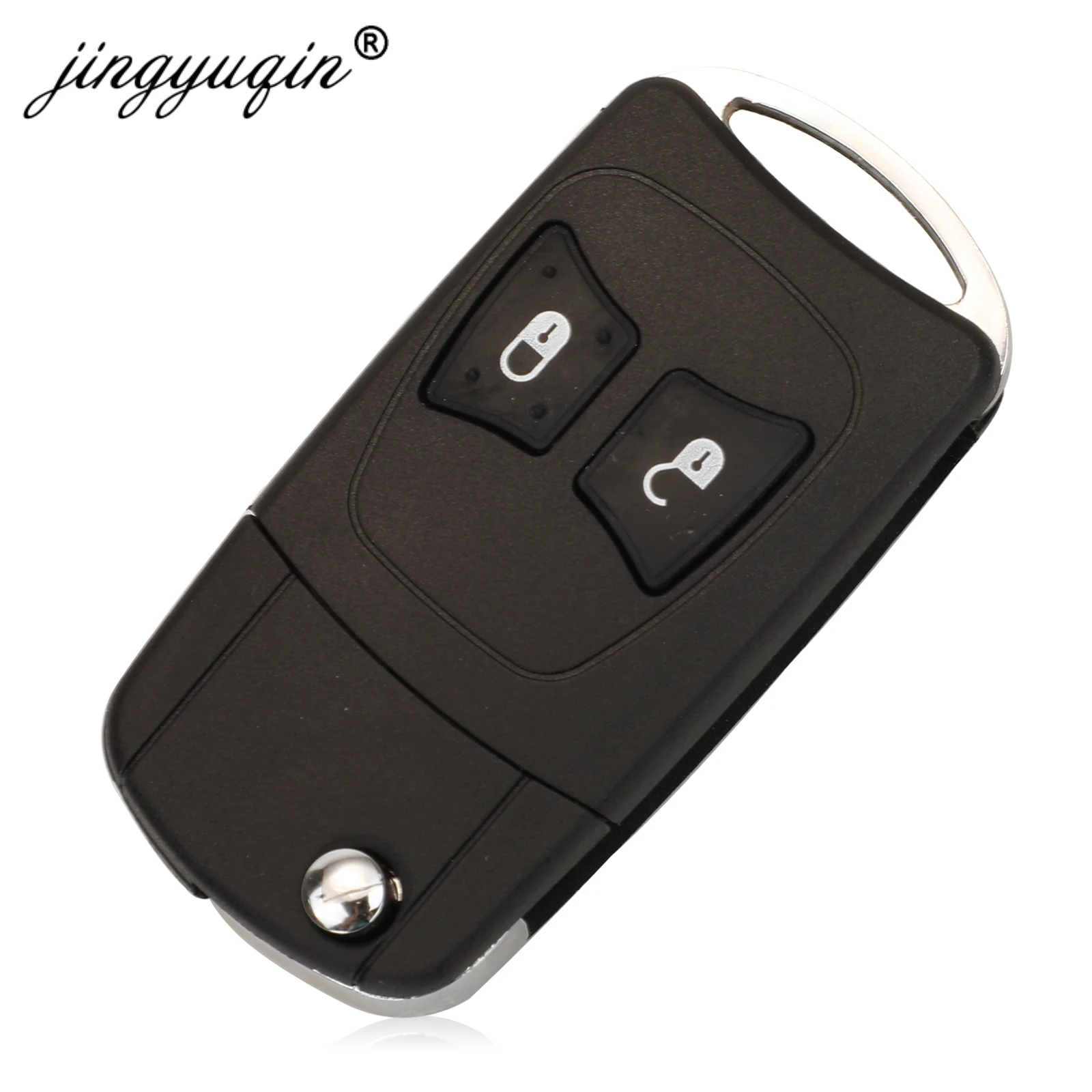 jingyuqin 2/3/4/5/6 BTN Flip Remote Key Case Shell For Chrysler Aspen 300 Dodge Jeep Commander Grand Cherokee Fob Car Key Cover