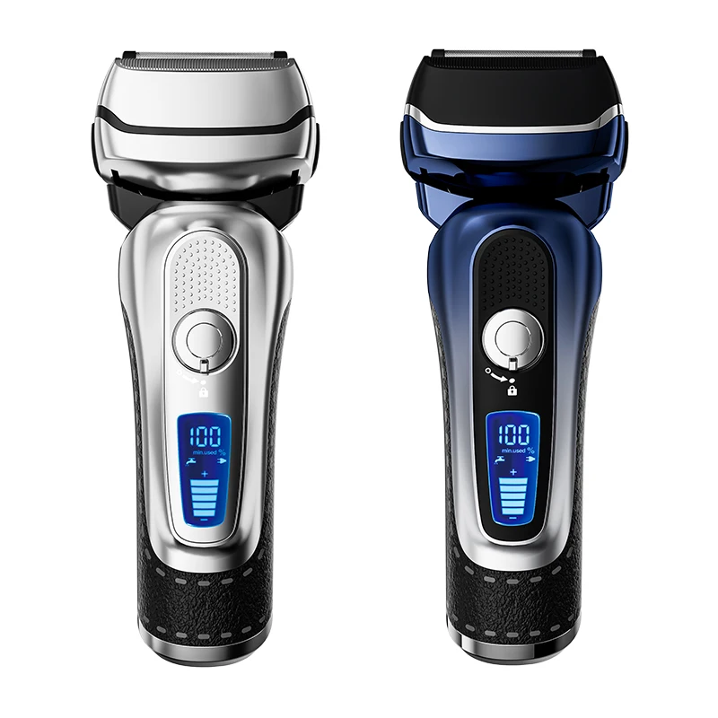 High-End Portable USB Rechargeable Waterproof Electric Shaver Factory 13,500 RPM Maglev Motor Triple Blade Face Household Hotel