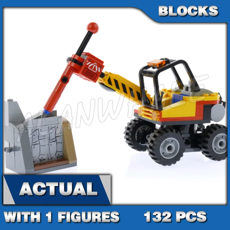 312 pçs cidade mineração pesado perfurador mina caverna pá carregador móvel laboratório geólogo 10871 bloco de construção brinquedos compatíveis com o modelo
