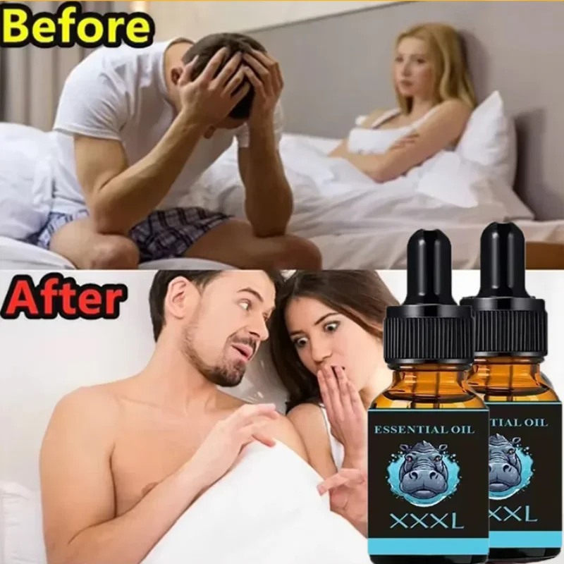 Penis Permanent Thickening, Increase XXL Growth Enlargement Massage Men\'s Cock Erection Lubricant Plant Extracts Massage Oil