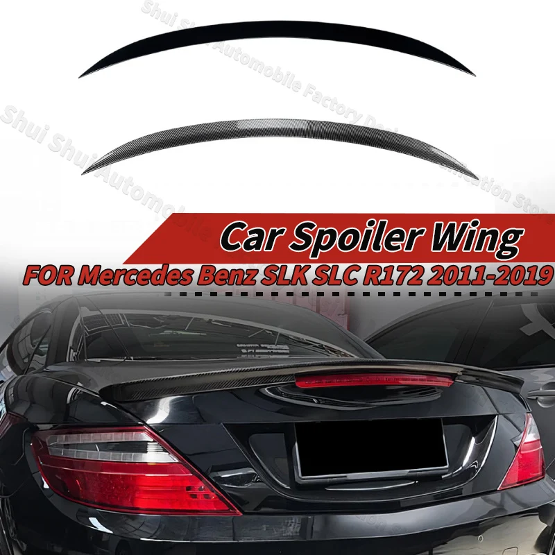 

Car Spoiler Wing for Mercedes Benz SLK SLC R172 2011-2019 Rear Tail Fin Spoiler Lid Modification Accessories Guard Board Parts