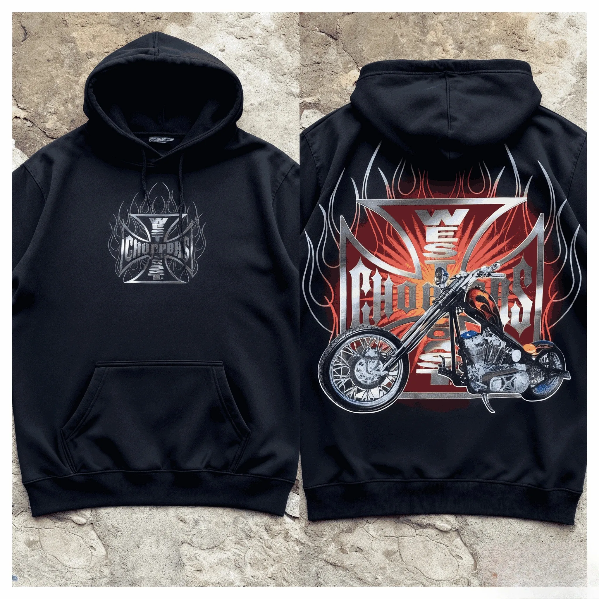 Ropa de calle clásica con estampado de logotipo de la costa oeste, sudaderas con capucha para hombres y mujeres, jerséis de moda Vintage, sudaderas de manga larga cálidas de lana Unisex