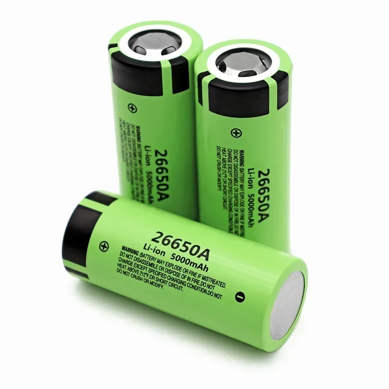 新しい大容量 26650A 3.7V 5000mAh 26650 20A 電源バッテリーおもちゃの懐中電灯電源銀行リチウムイオン充電式バッテリー
