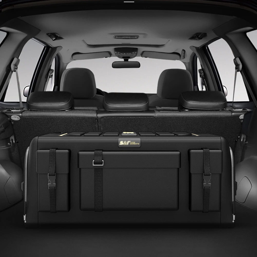 Universal Car Trunk Organizer 70L Storage Box Oxford Cloth 트렁크정리함 Folding Organizador Maletero De Coche For Tesla 모델3 모델y