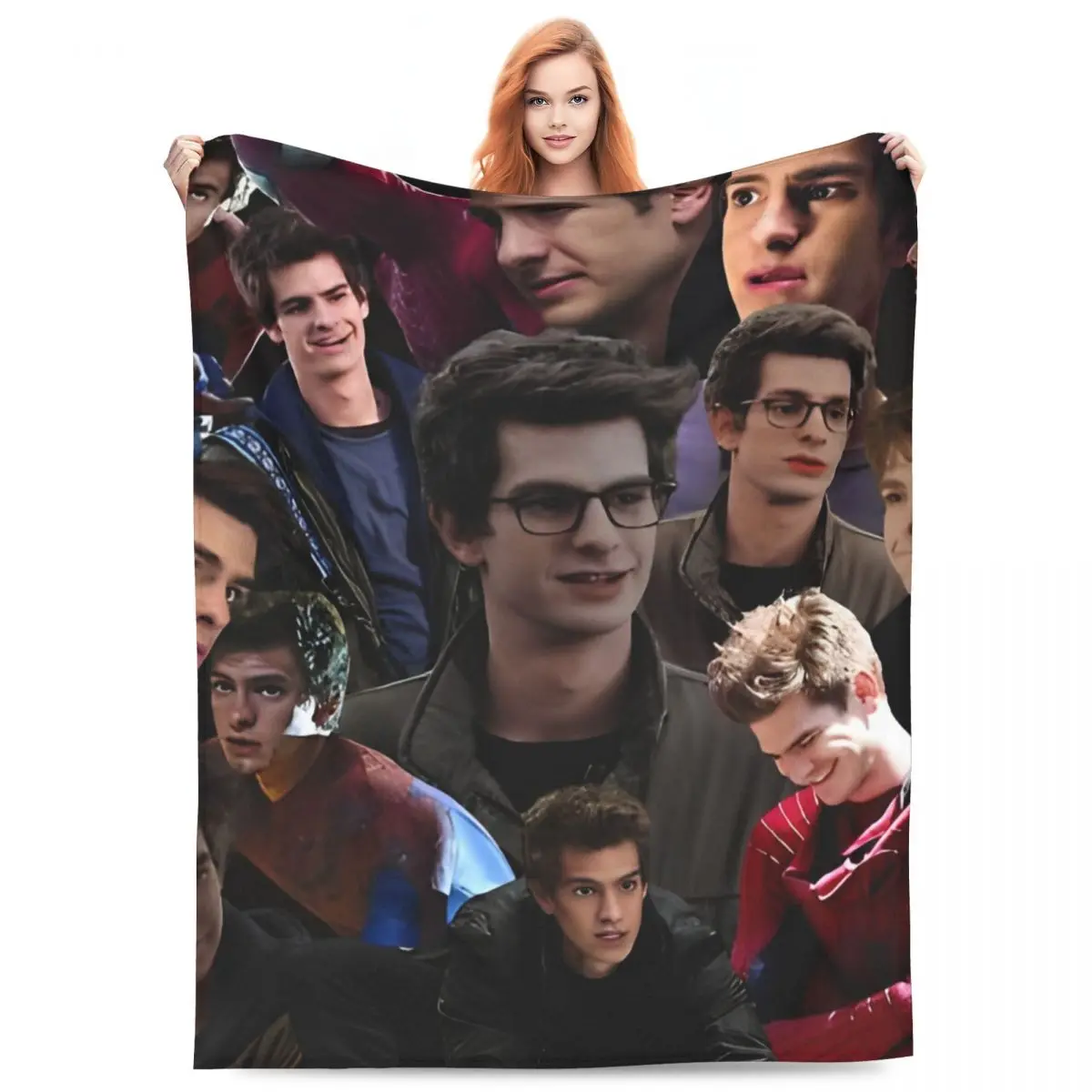 Andrew Spider Garfield Man Blanket Soft Warm Funny Plush Throw Blanket For Bedroom Airplane Travel Flannel Bedspread Bed Cover