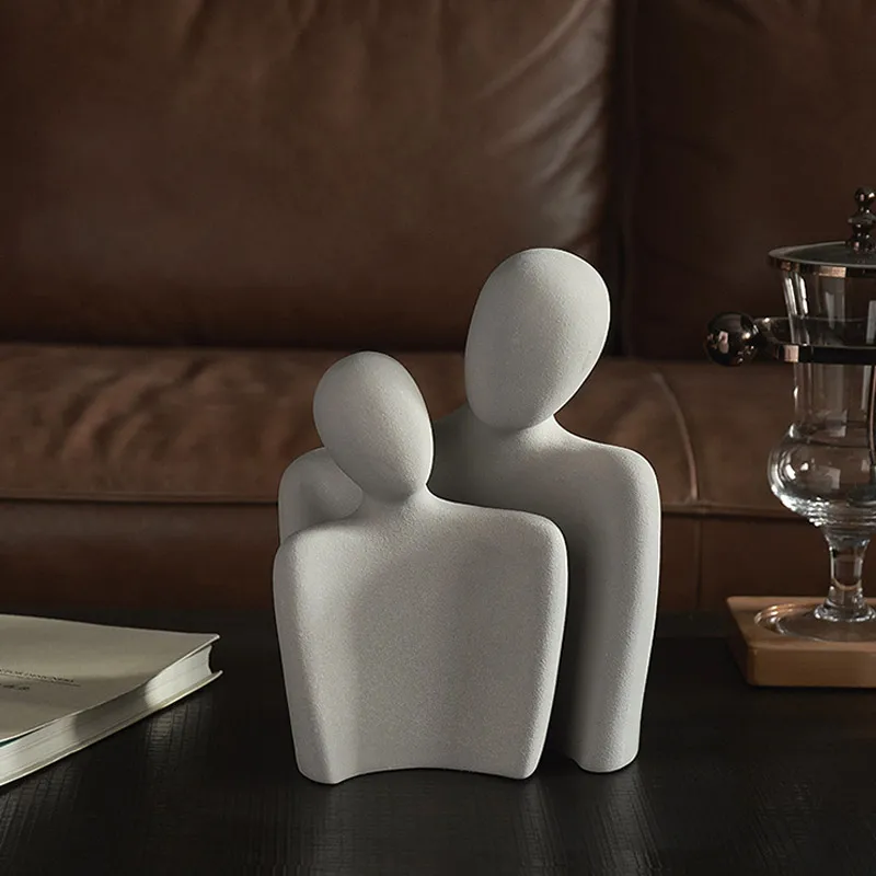 Nordic minimalist abstract figures ceramic ornaments bedroom living room desktop furnishings home decoration office figurines