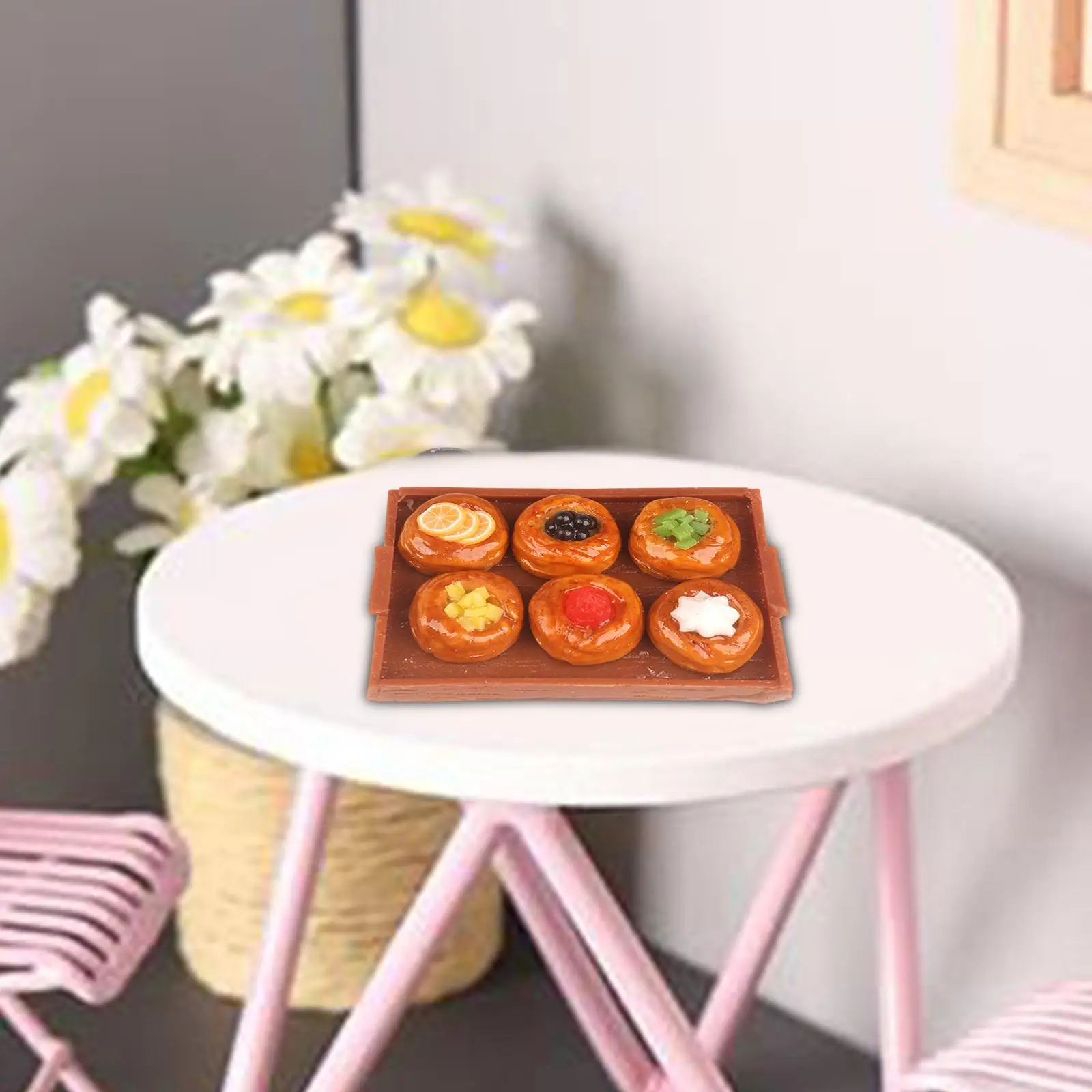 

1/12 Mini Bread DIY Scene Accessories for Desktop Kitchen Dining Table