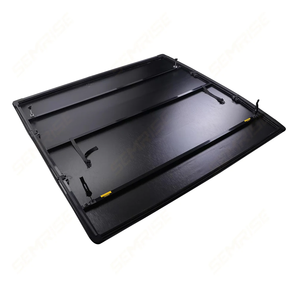 Copriletto per camioncino in lega di alluminio Copriletto per camion con copertura tonneau rigida a quattro pieghe per Ranger F150