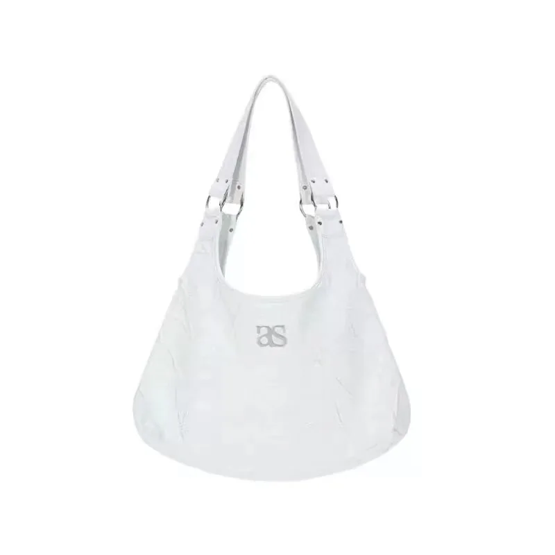 Borsa a tracolla a mezzaluna di grande capacità vintage di marca coreana Ason per donna 2025 nuova