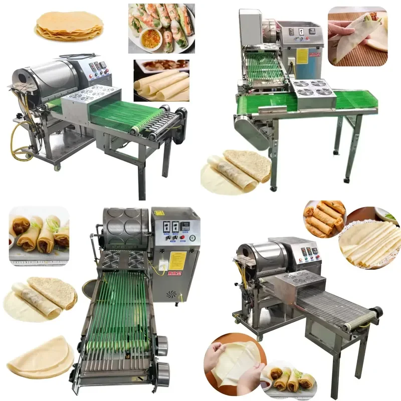 High Efficiency Multifunctional Mini Pancake Waffle Maker Machine Lumpia Wrapper Electrical Machinery Samosa Pastry