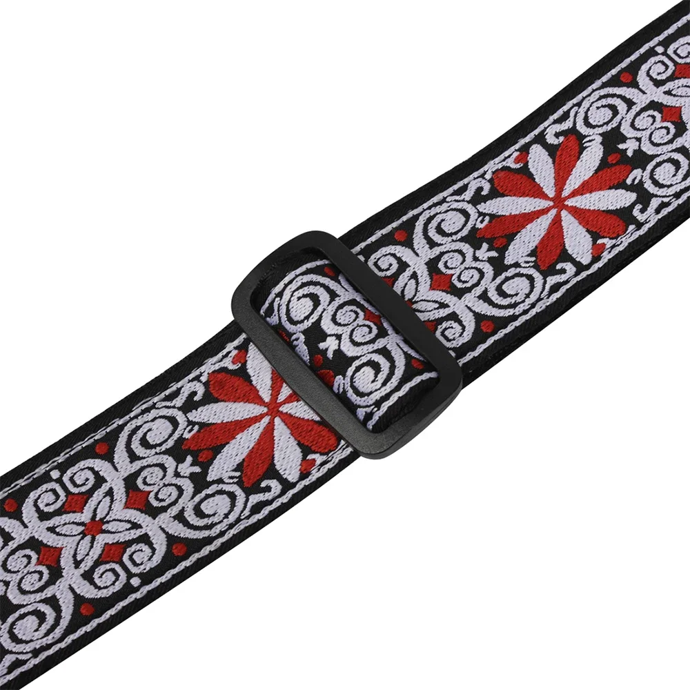 IRIN Verstellbarer Gitarrengurt aus Polyester, hochwertiger Druck, Ethno-Stil, reine Baumwolle, Stickerei, Saiteninstrument, Gitarrenteile
