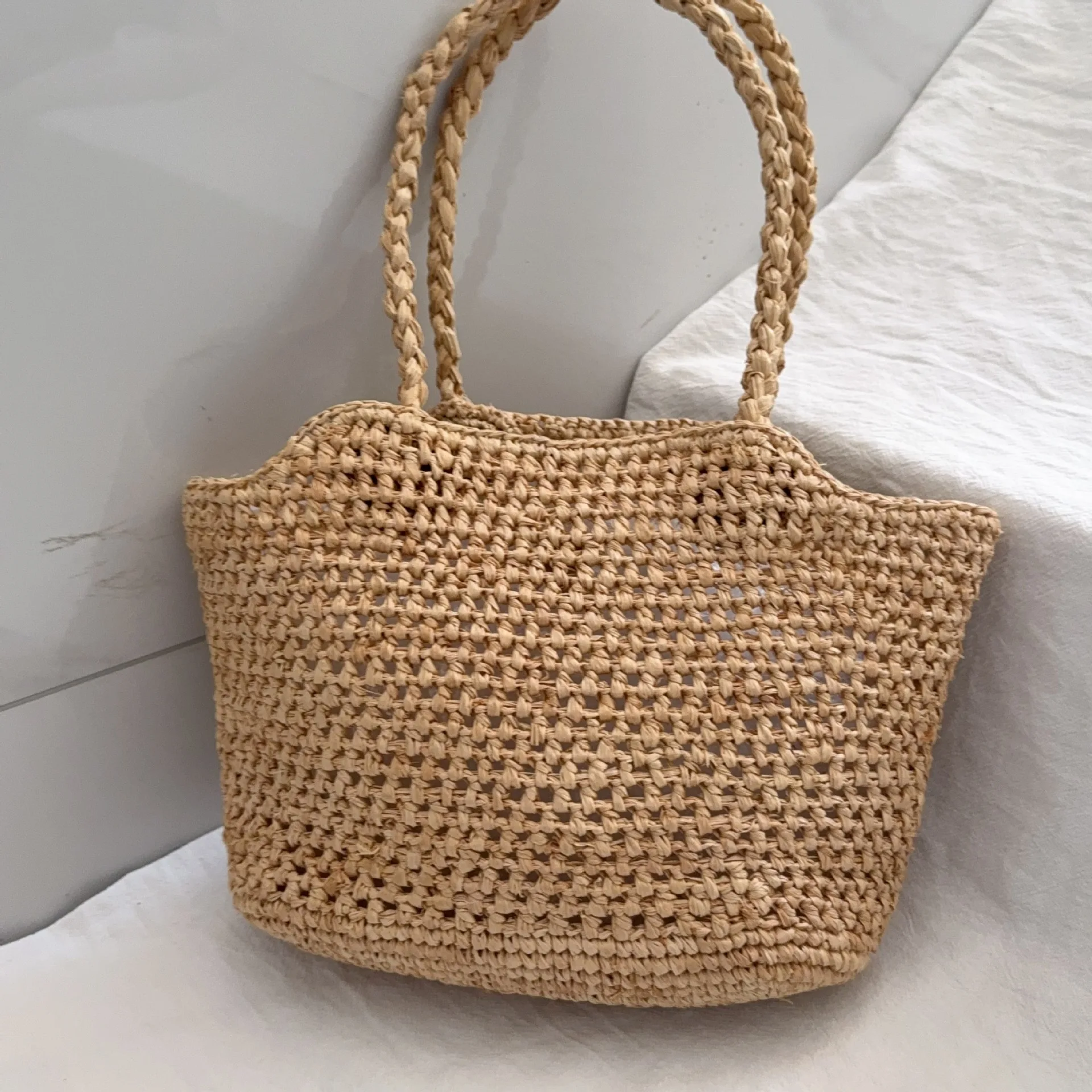 Tas tangan jerami Rafia bunga - Women'S Raffia Bags ulasan dan harga