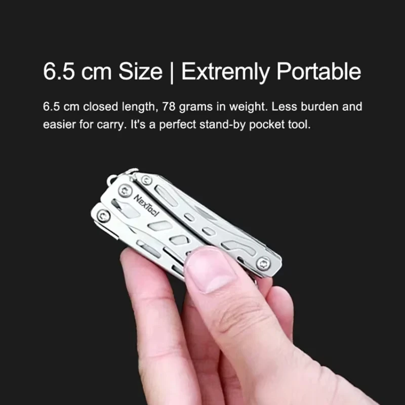 NexTool 10 IN 1 Mini Flagship Multi Functional Tool Folding EDC Hand Tool Screwdriver Pliers Bottle Opener for Outdoor Scissors