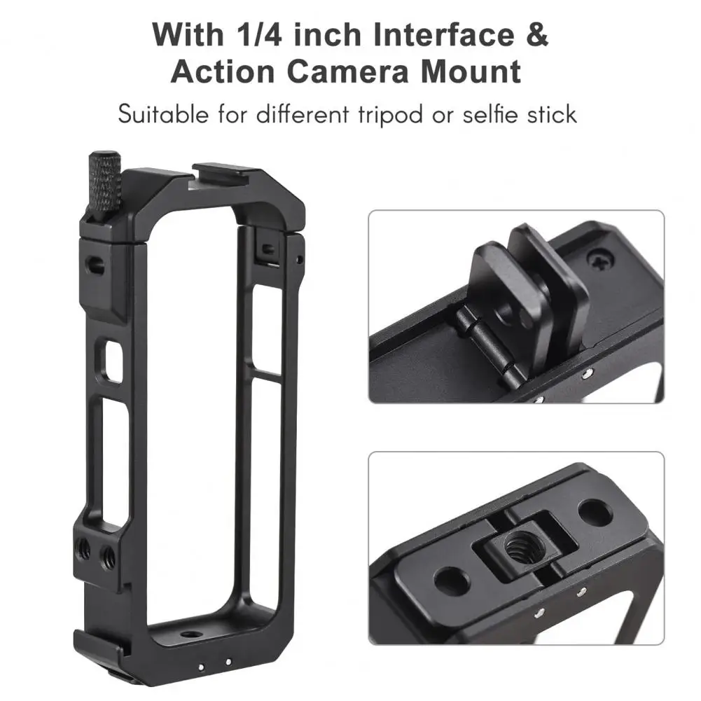 กรอบกล้องที่ทนทาน กรอบป้องกันโลหะที่ทนทานสําหรับกล้องแอคชั่นแคมเมรา Insta360 X4 กรงทนต่อแรงกระแทกสําหรับ Ultimate
