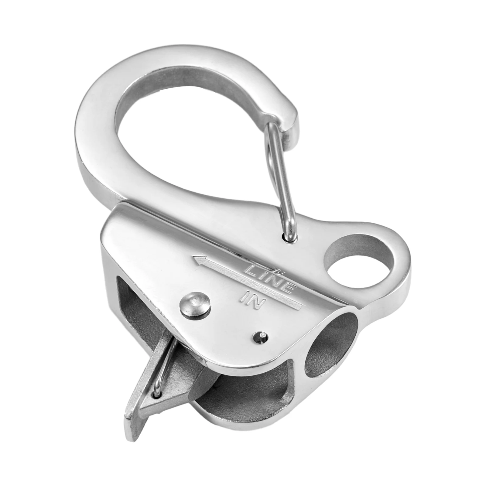 

SucceBuy Boat Anchor Hook 304 Stainless Steel Slide Anchor Knotless Anchor System Boat Anchor Hook Clip Easy to Use Holds 3700lb
