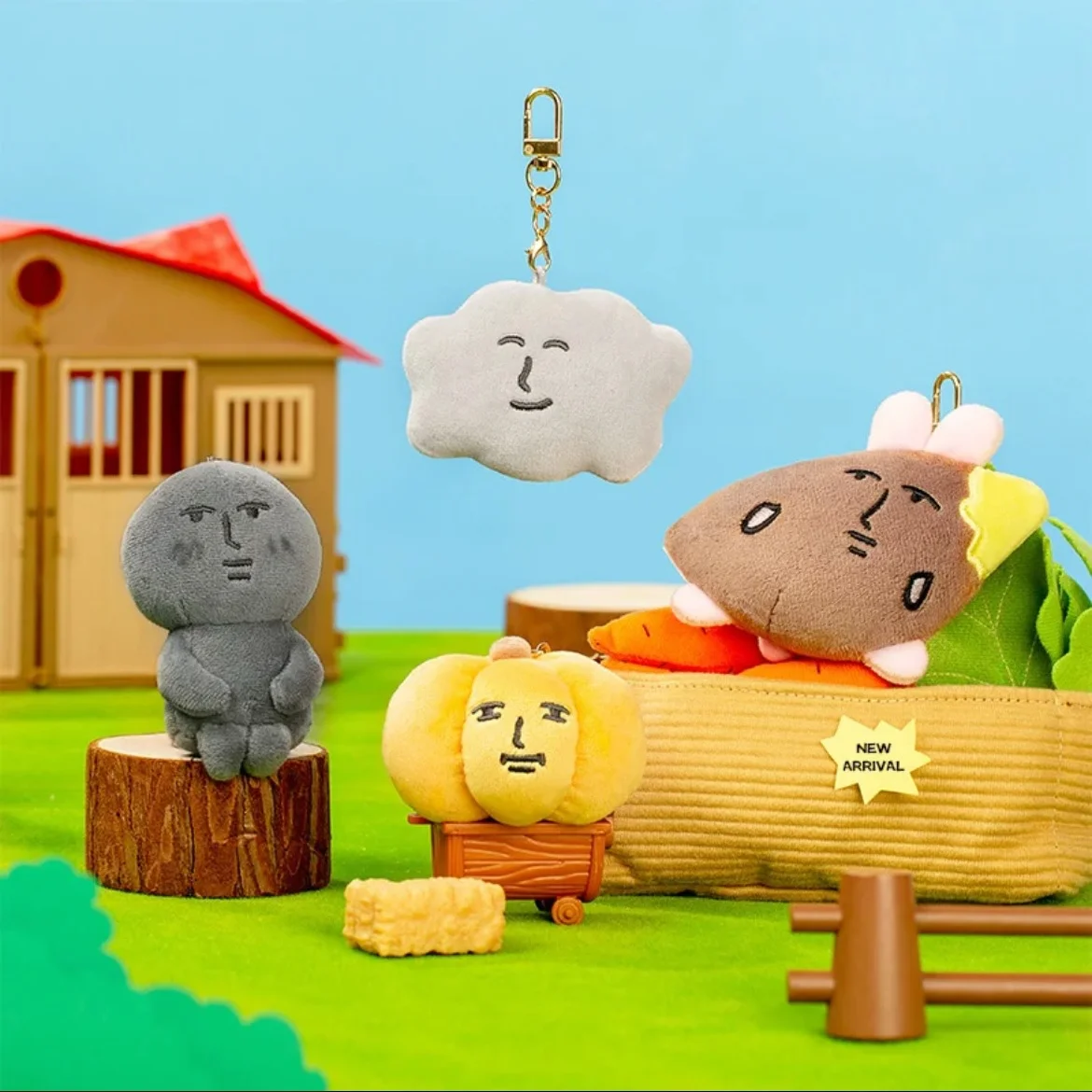 Mainan Mewah Kelinci Merah Muda Baru Boneka Binatang Lucu Batu Gambar Boneka Liontin Lucu Gantungan Kunci Ransel Liontin untuk Hadiah Ulang Tahun Anak-anak