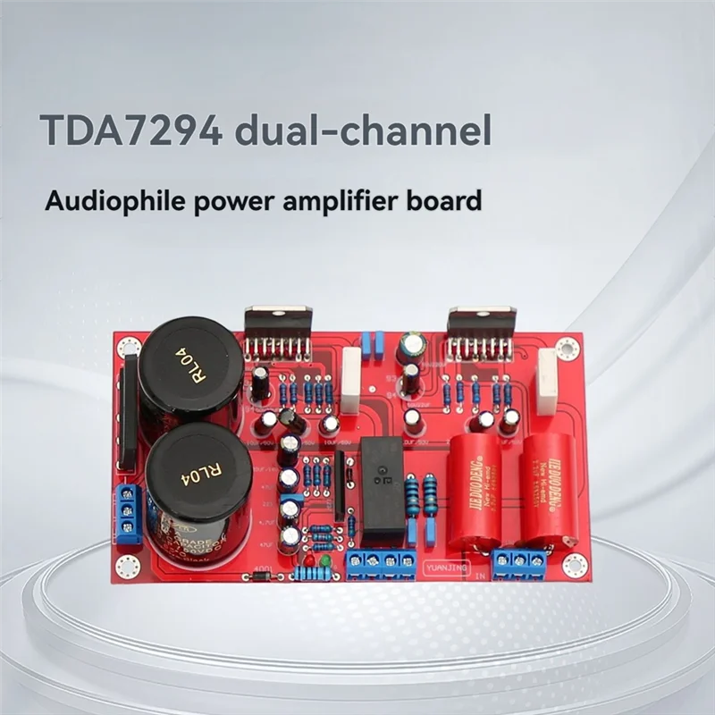 A33T-Audio Amplifiers TDA7294 TDA7294 Dual-Channel Audiophile-Grade Amplifier Board 85W X 85W Stereo Amplifier Board