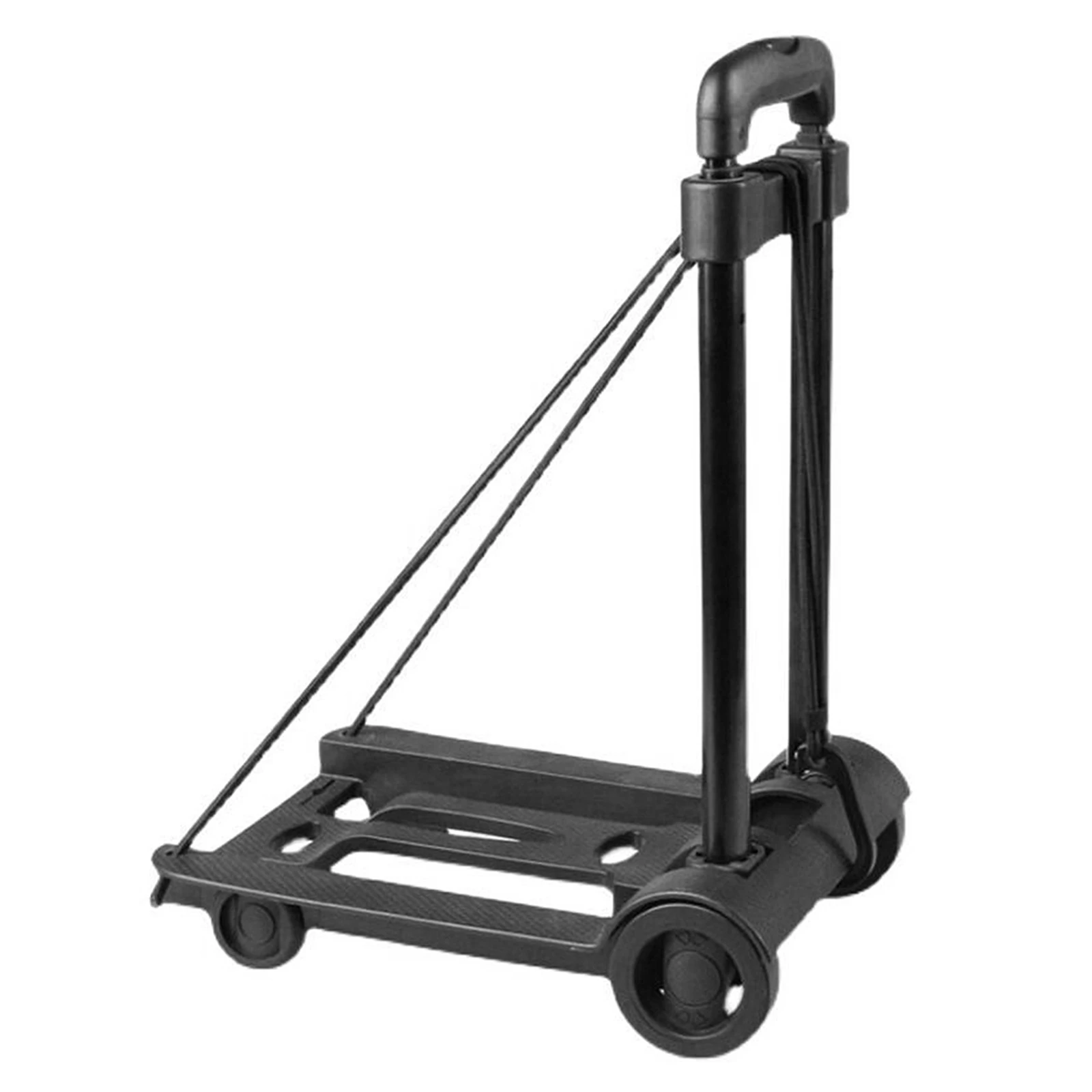 Folding Luggage Cart 2 Wheels Folding Hand Truck Collapsible Dolly for Moving Shopping