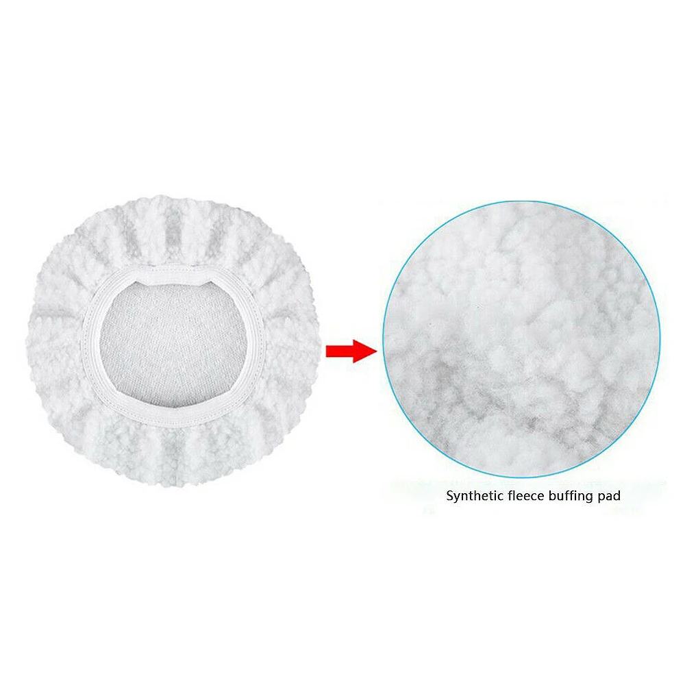 8PCS 9-10 Inch Polishing Waxers Bonnet Set Polisher Pad Cover Buffing Tool