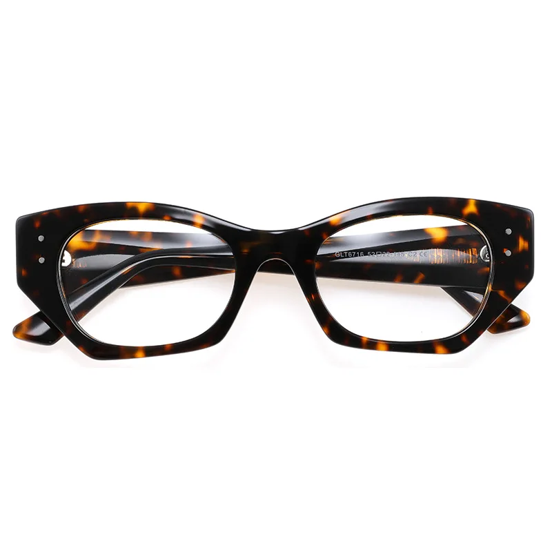 Fashion New Tortoise Shell Acetate Glass Frame Women Myopia Presbyopia Eyeglasses Men Blue Light Resistant Prescription Eyewear