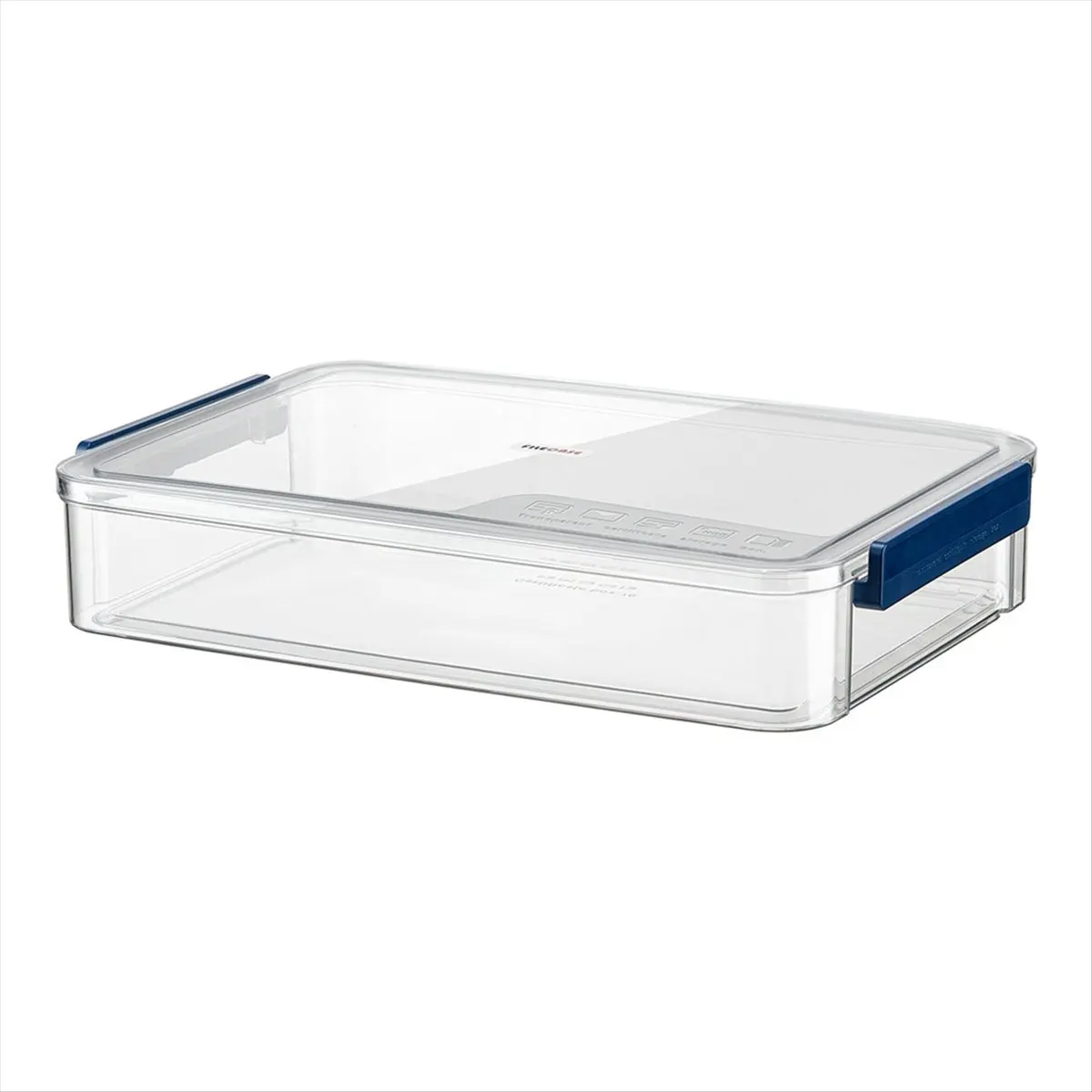 【Best Seller】A4 Transparent Storage Box Portable Plastic Document Stationery Jewelry Storage Case School Home Supplies Blue
