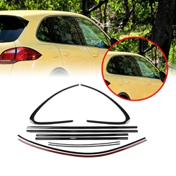 For Porsche Cayenne 2011-2017 Exterior Window Frame Trim Strip Weatherstrip Gloss Black Door Seal Styling Protector Decoration