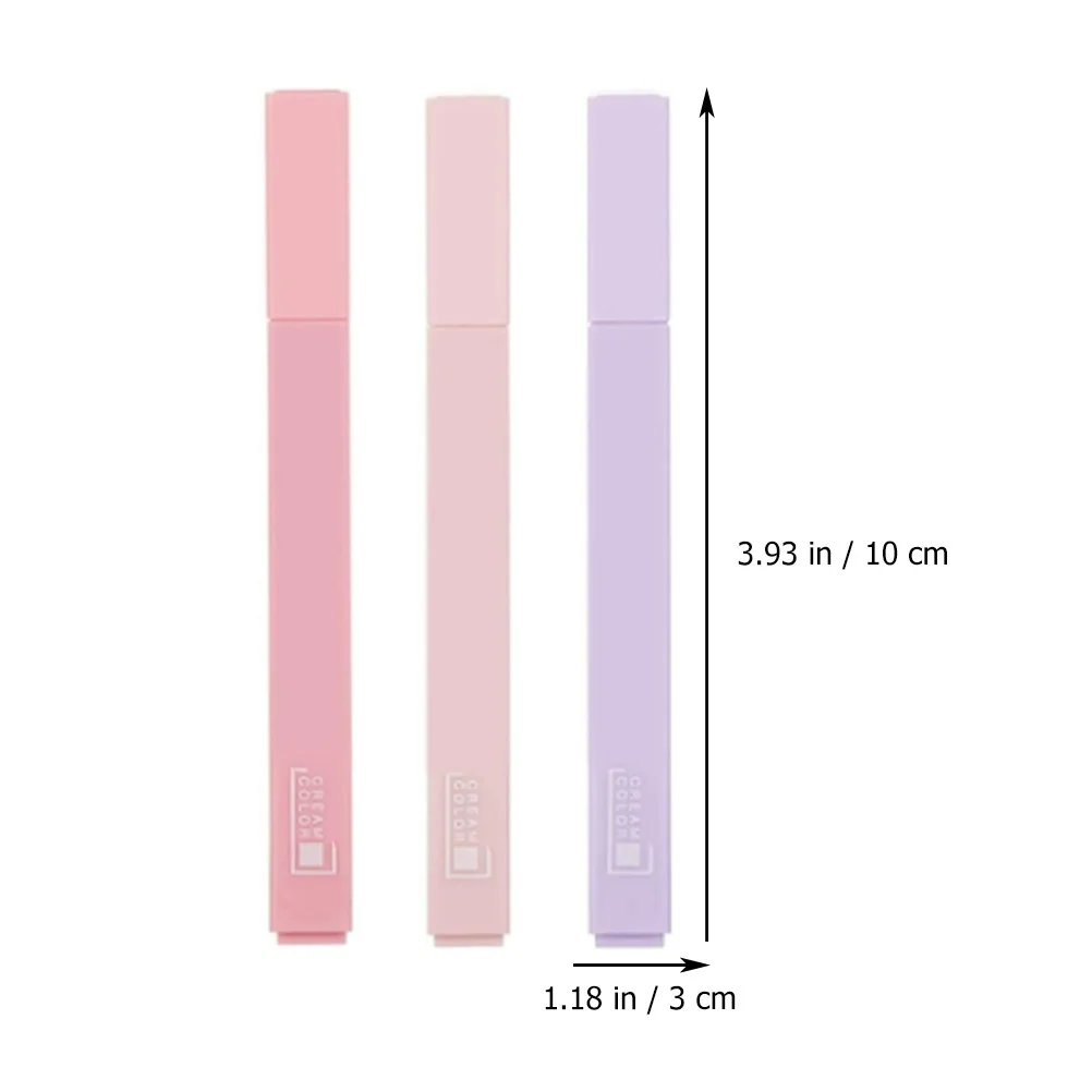 6 قطعة أقلام تمييز ملونة سعة كبيرة السلس التجفيف السريع مكتب القرطاسية المدرسية بمناسبة أقلام لفن الملاحظات #6