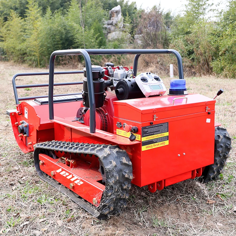 

Remote Control Crawler Lawn Mower Electric Slope Mower Adjustable Cutting Height Customized