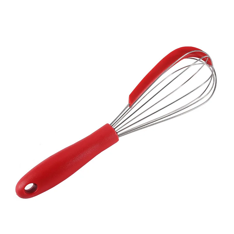 Silicone Wire Whisk With Silicone Spatula Manual Egg Stirring Whisk Balloon Whisk Milk and Egg Blender Beater