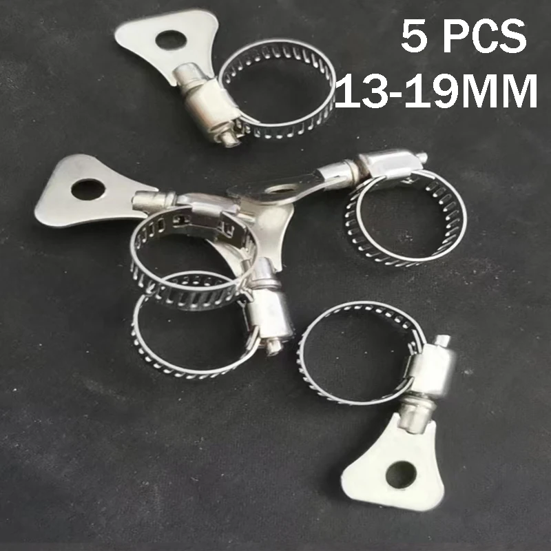 5 stücke/Edelstahl Wurm Stick Schlauch Clip Kraftstoff Schlauch Wasser Schlauch Clip Fisch Tank Schlauch Clip Hause Wasserhahn garten Schlauch Clip