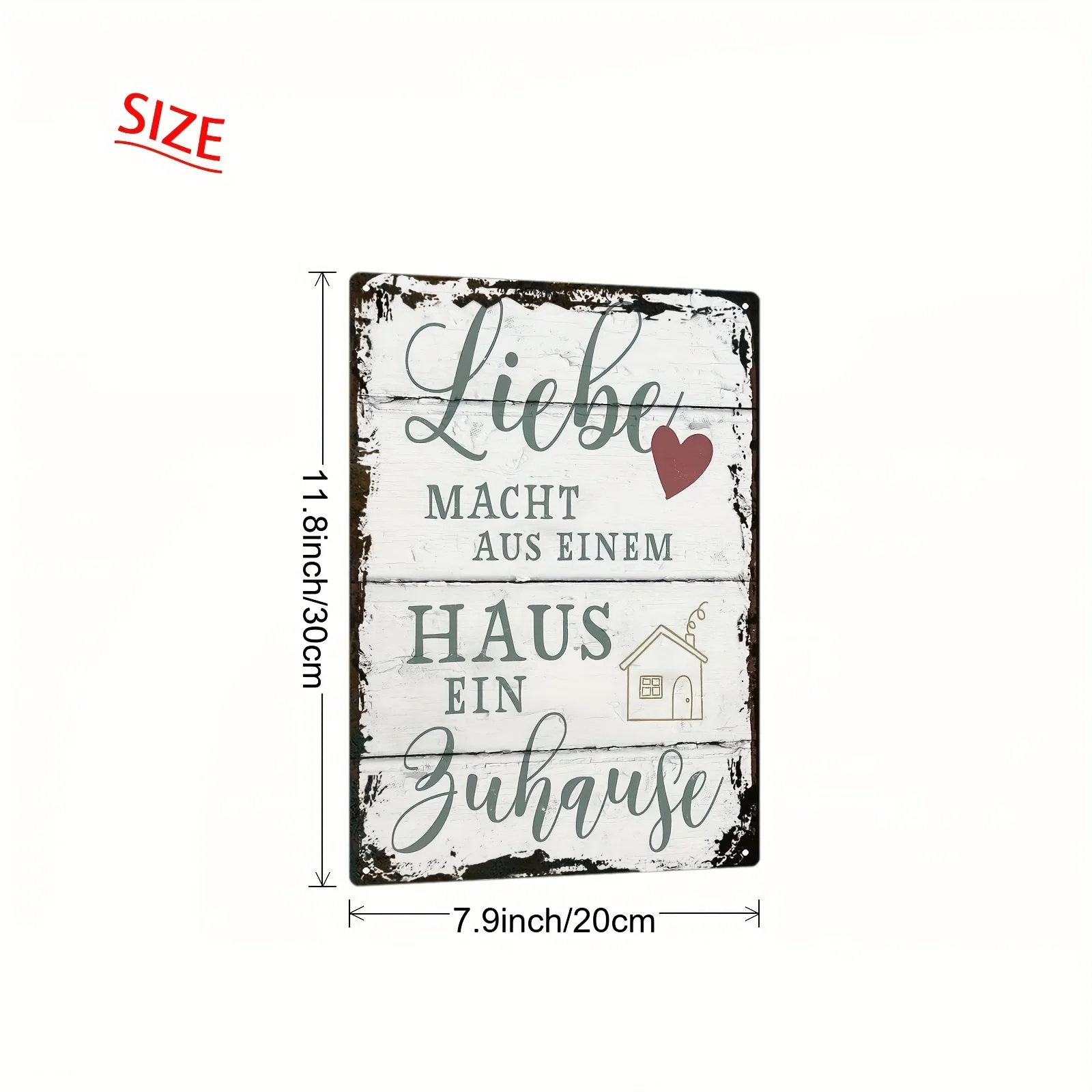 2D Flat Surface - German Retro 2D Metal Decorative Panel 