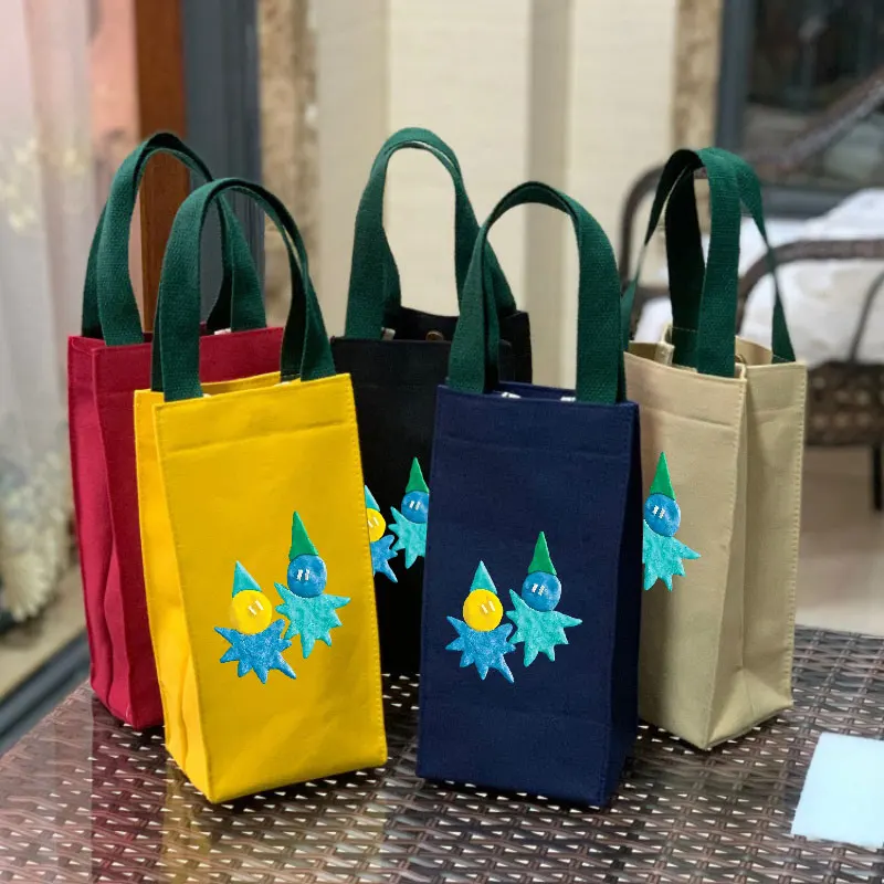 Kpop FLARE U Handheld Cup Portable Tote Bag Double-Layer Water Bottle Holder for Thermos Umbrella Cosmetic Cases
