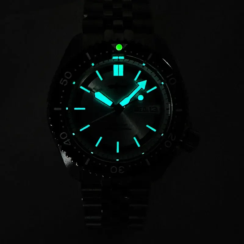 HEIMDALLR, relojes mecánicos Vintage para buzo para hombre, 200M, resistente al agua, espejo de zafiro luminoso NH36, relojes de movimiento automático para hombre 007