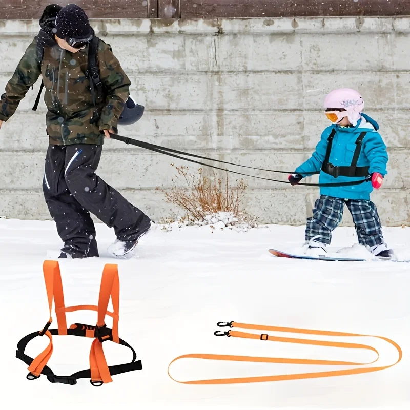 

Kids Ski Training Harness with Adjustable Strap - Anti-Fall Safety, Secure Buckle Closure, for Skiing, Snowboarding, Ice Skating
