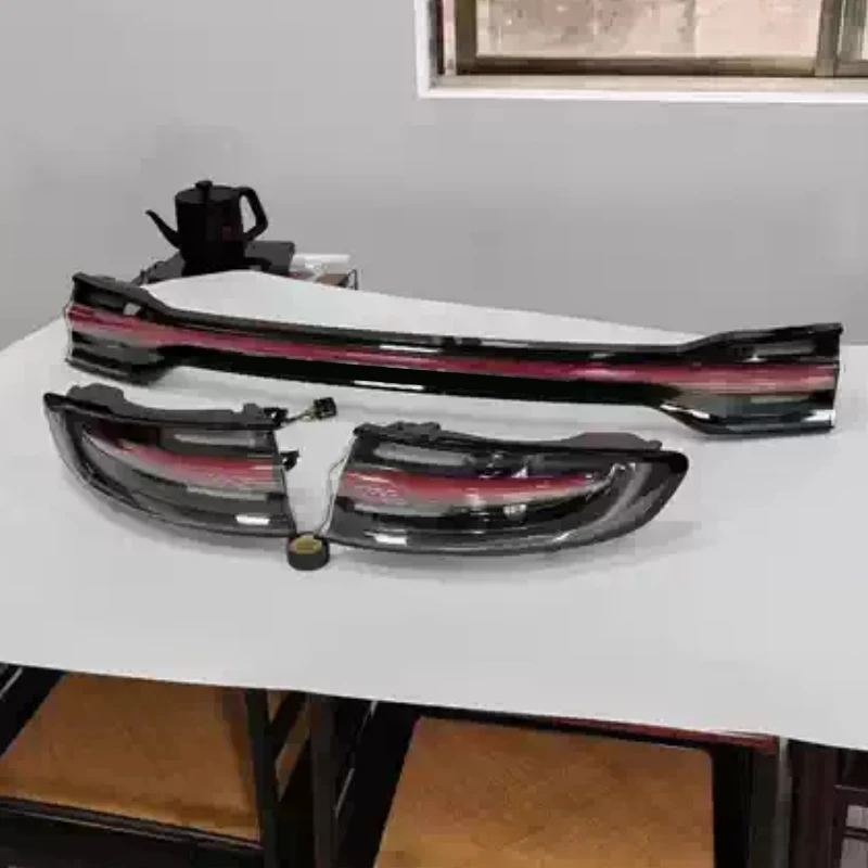 

Задний фонарь в сборе для Porsche Macan 2014-2017, модифицированный средний свет, внешние задние фонари, стоп-сигнал, указатель поворота