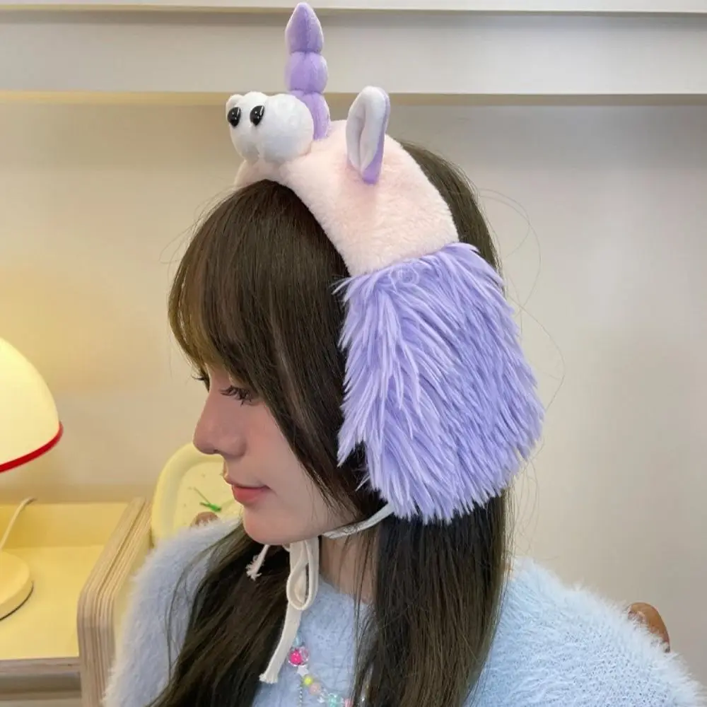 Lovely Korean Y2k Plush Earmuffs Adjustable Tie Straps Girls Fluffy Earflap Windproof Outdoor Winter Ear Cover Women