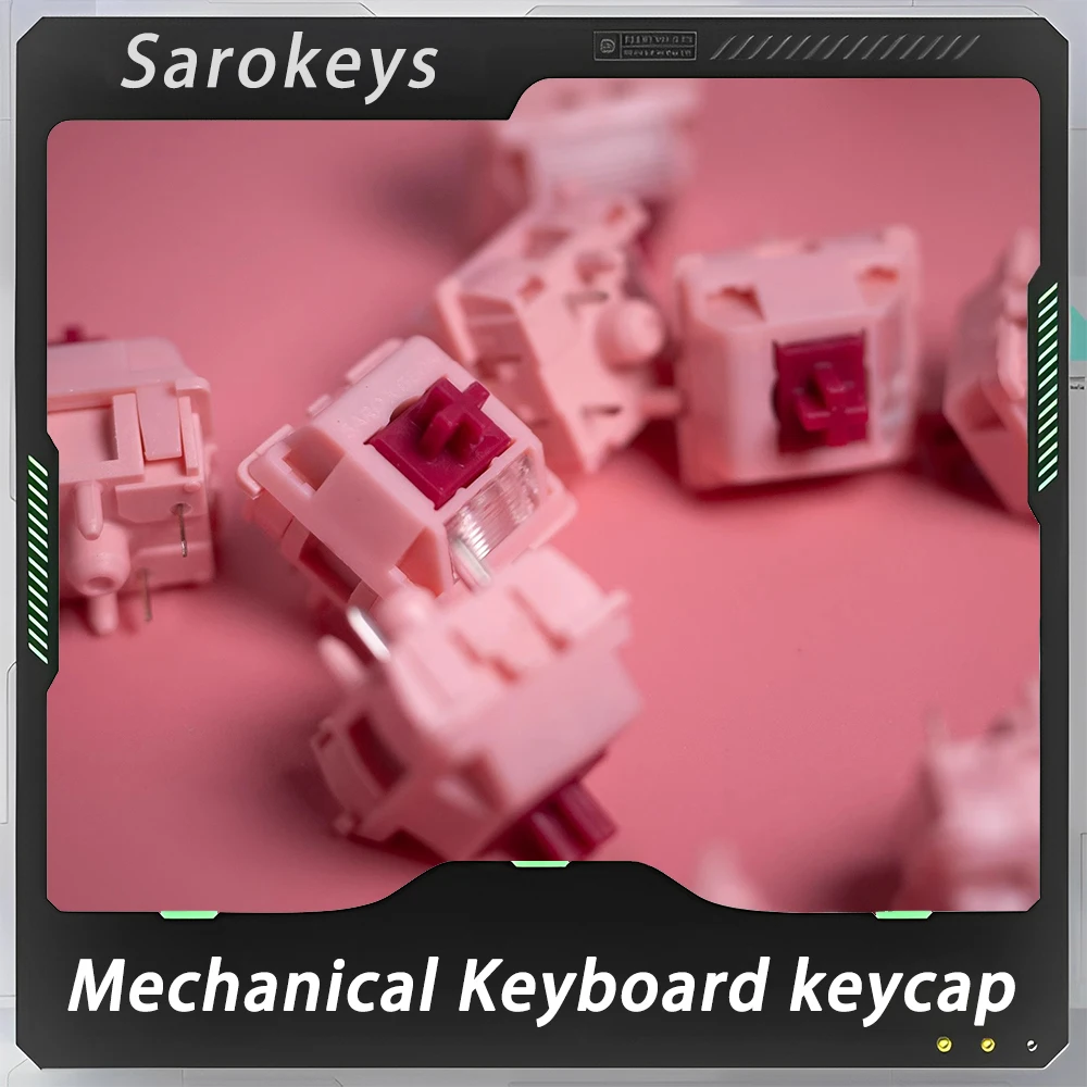 

Sarokeys Geon Strawberry Switch Mechanical Keyboard Switch Red Switch V2 Keycaps 110switch Hifi Customize Keyboard Keycap Switch