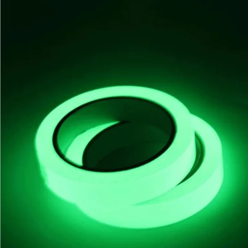 Nastro luminoso da 5M nastro luminoso verde avvertimento luce di terra Storage Stair adesivo antiscivolo adesivi riflettenti con nastro fluorescente