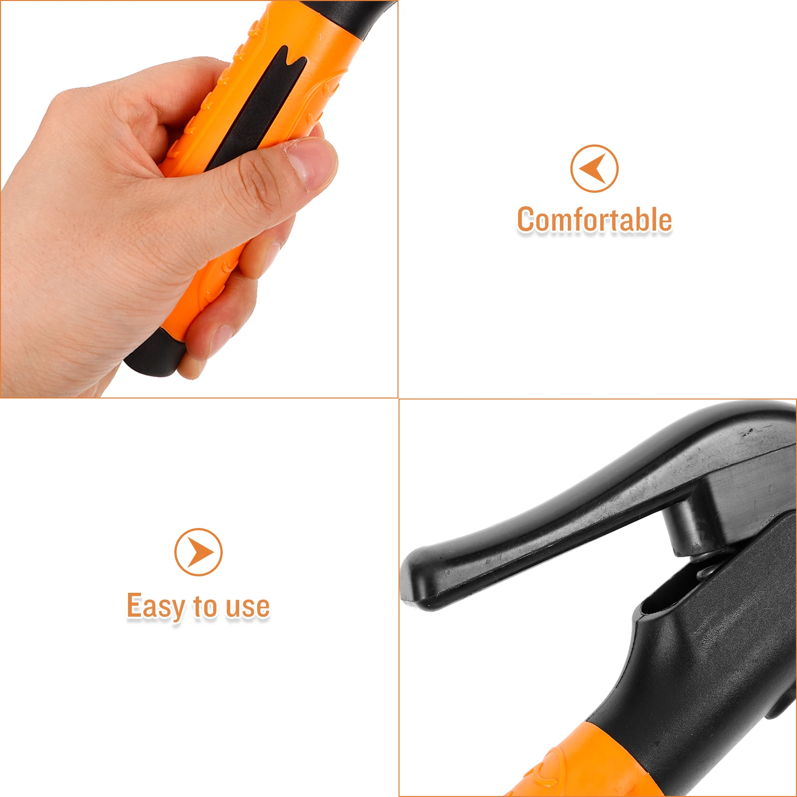 

Heavy-Duty Electrode Holder Copper Welding Clamp Sturdy Welder Tool Dual-Color Handle Efficient Current Transfer Workshop Use